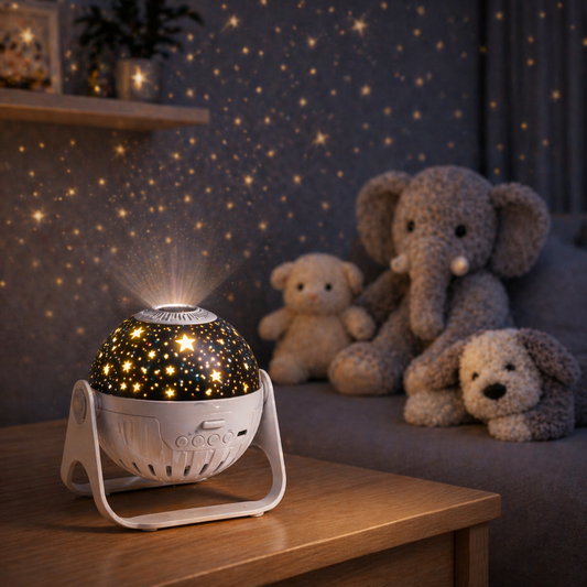 veilleuse projecteur ciel étoilé lumière douce chambre enfant ambiance nuit apaisante projection étoiles plafond