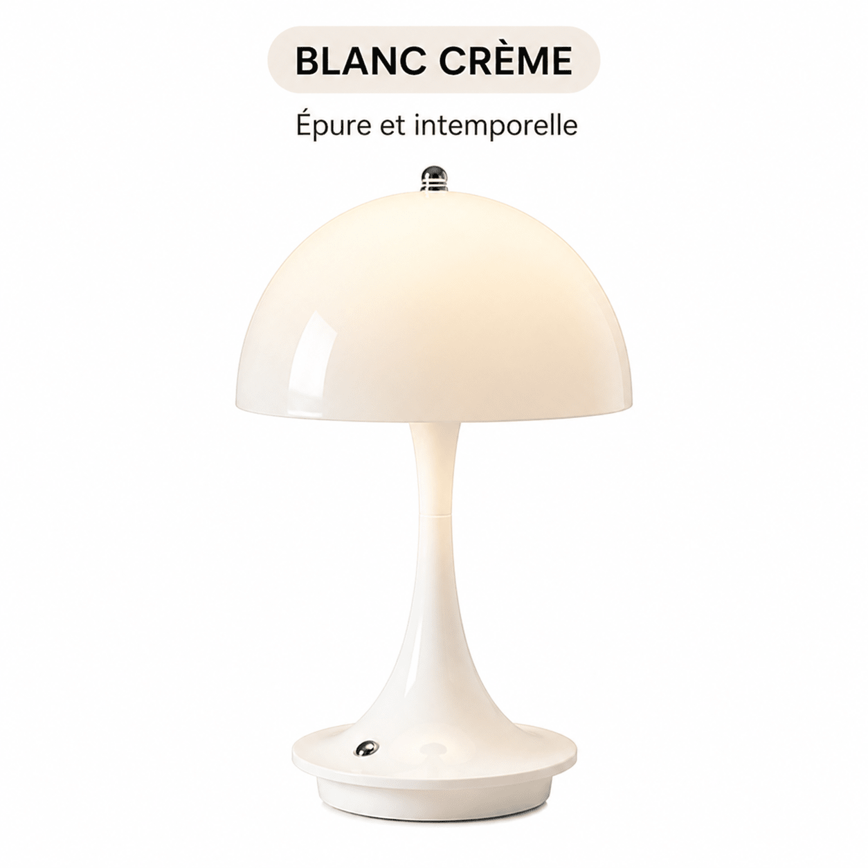 Lampe Champignon LED Tactile – Ambiance Douce et Chaleureuse Blanc crème épure et intemporelle