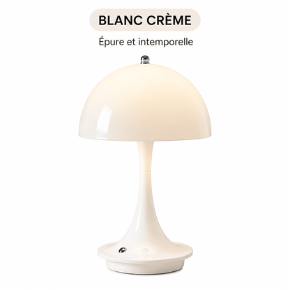 Lampe Champignon LED Tactile – Ambiance Douce et Chaleureuse Blanc crème épure et intemporelle