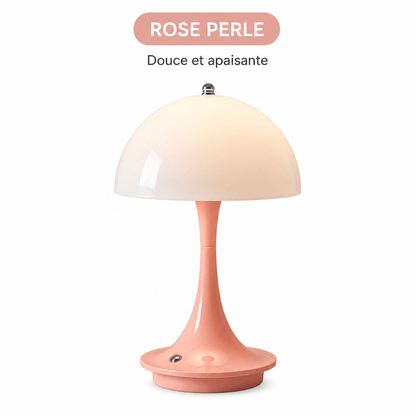 Lampe Champignon LED Tactile – Ambiance Douce et Chaleureuse modèle rose PERLE douce et apaisante