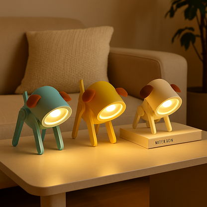 lampe chien couleur