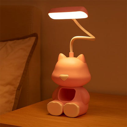 Lampe de bureau allumé