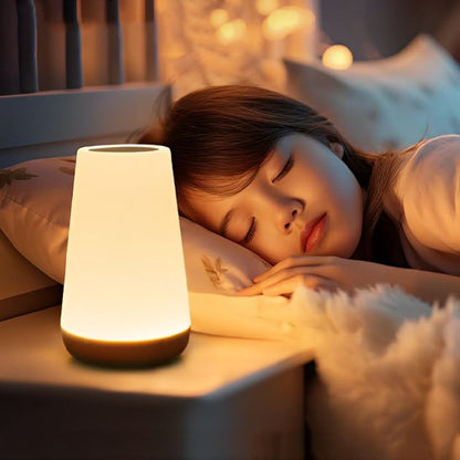 Lampe de chevet tactile fillette endormi