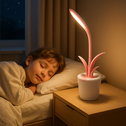 lampe plante rose