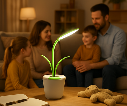 lampe verte famille