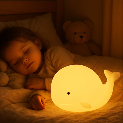 veilleuse baleine fillettedort