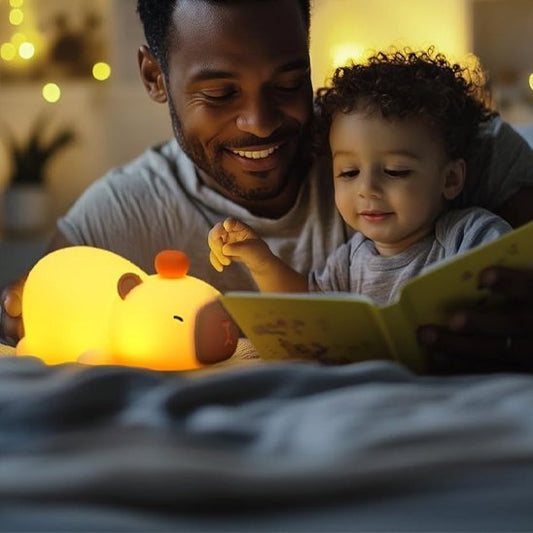 Veilleuse bébé | DreamGlow - papa garcon capybara Univers Luméa