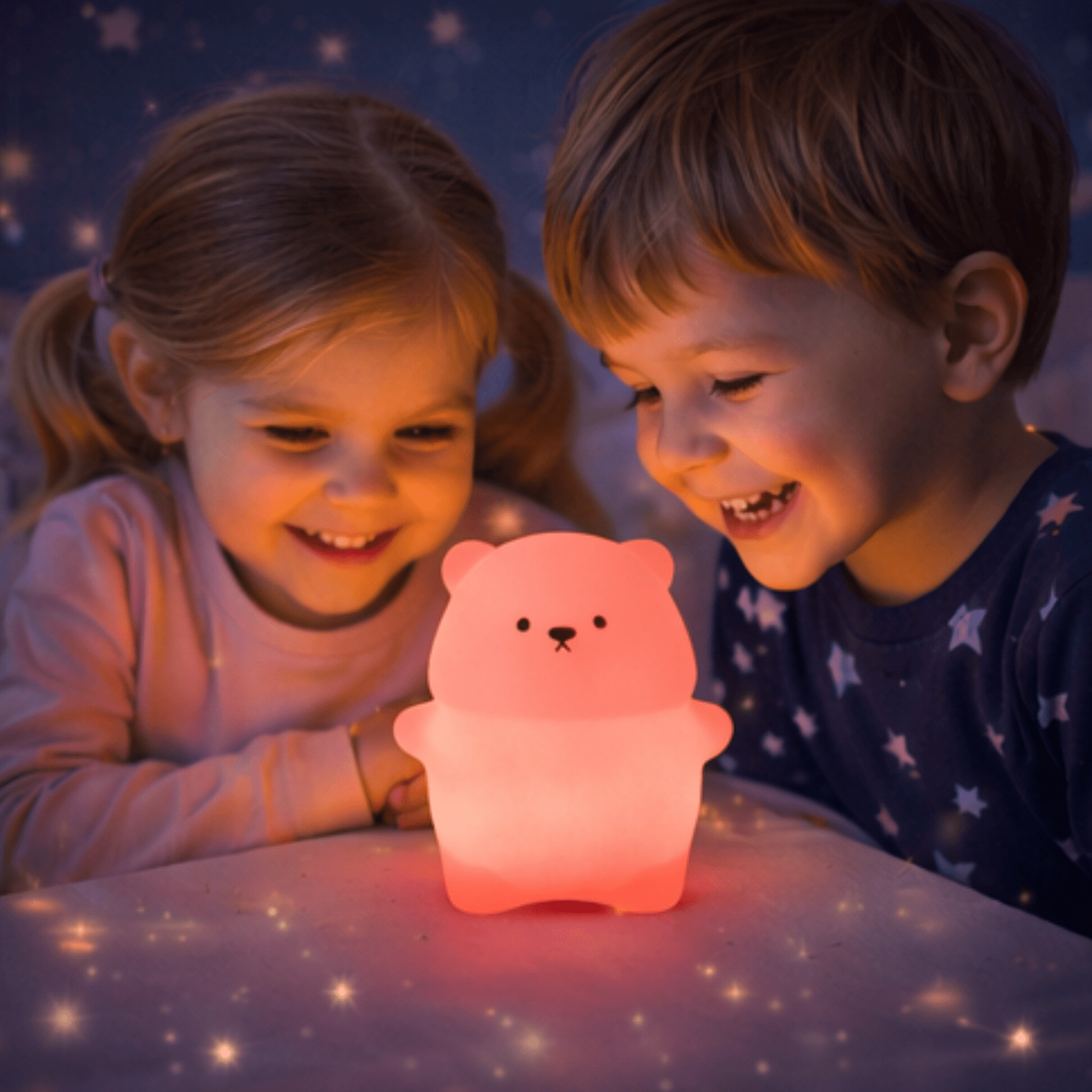 Veilleuse bébé ourson – Lumière douce et apaisante pour la nuit | Univers Luméa - Univers Luméa