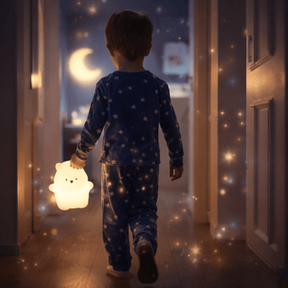 Veilleuse bébé ourson – Lumière douce et apaisante pour la nuit | Univers Luméa - Univers Luméa