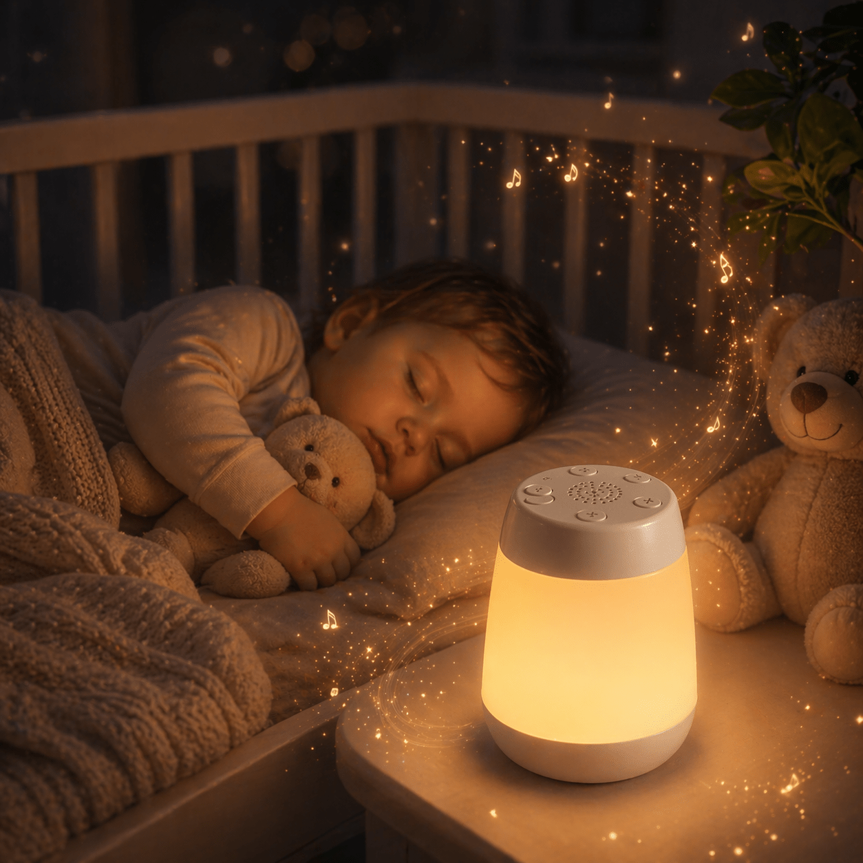 Veilleuse Bébé transportable – Lumière douce et apaisante pour un sommeil paisible - Univers Luméa