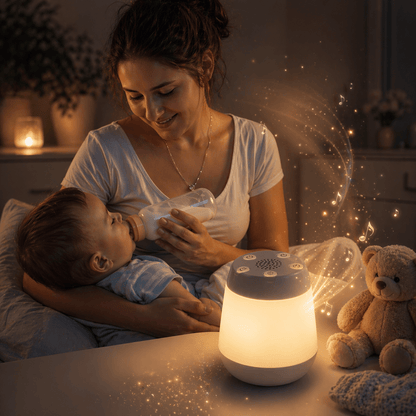 Veilleuse Bébé transportable – Lumière douce et apaisante pour un sommeil paisible - Univers Luméa