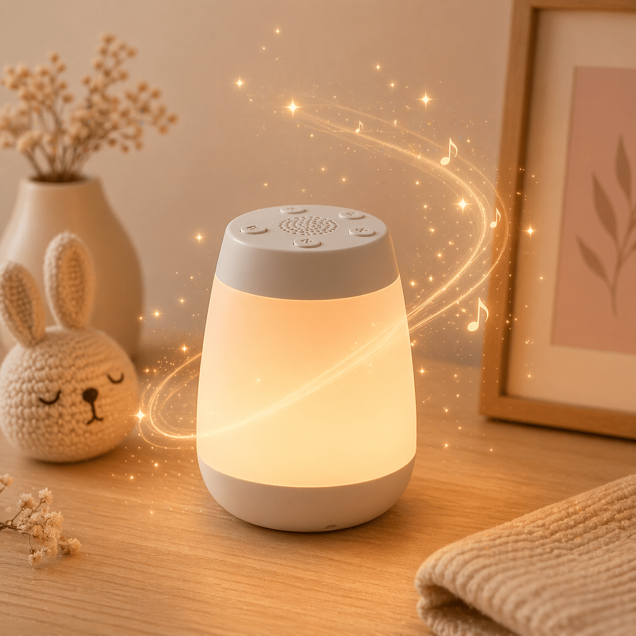 Veilleuse Bébé transportable – Lumière douce et apaisante pour un sommeil paisible - Univers Luméa