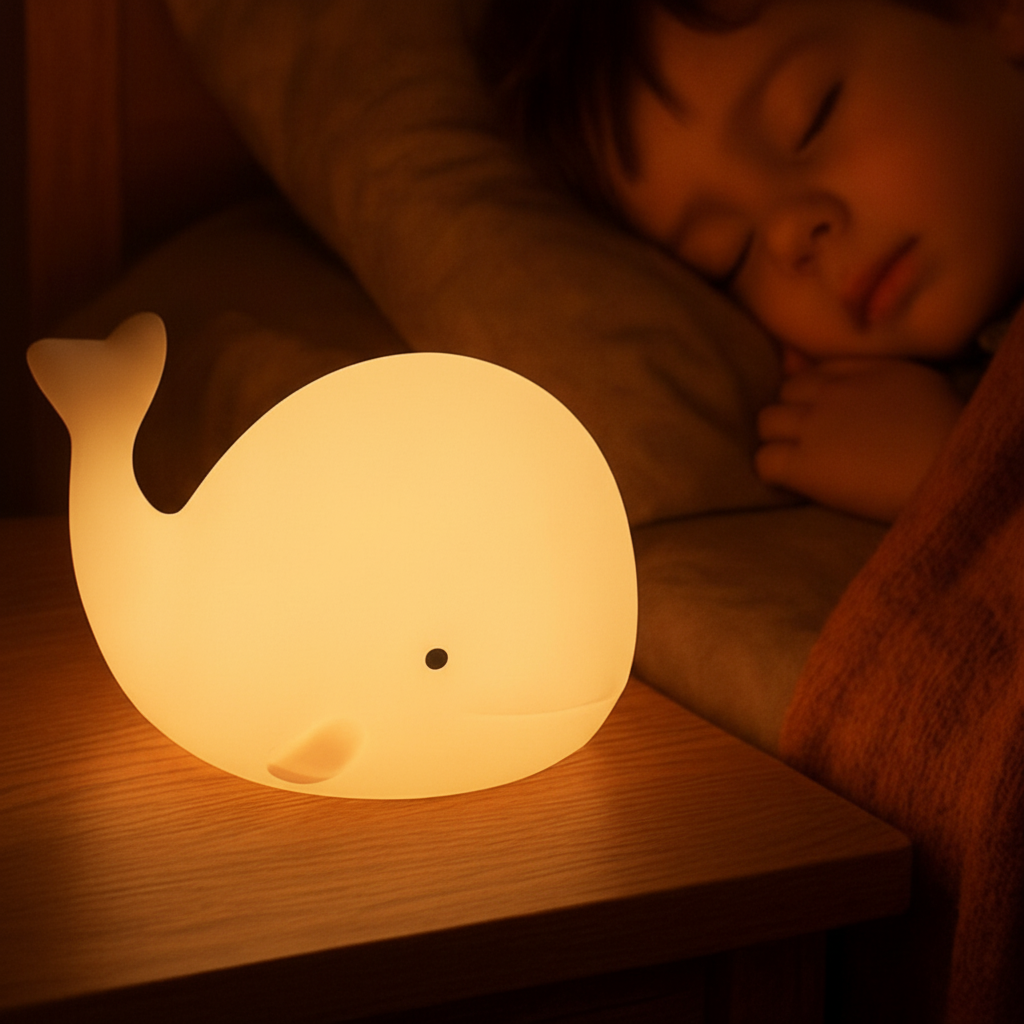 Veilleuse enfant baleine