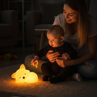 Veilleuse renard maman bb